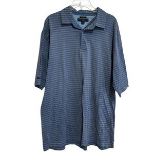 Tommy Hilfiger Shirt Polo Size XL Blue Striped Walt Disney World Golf Logo NEW